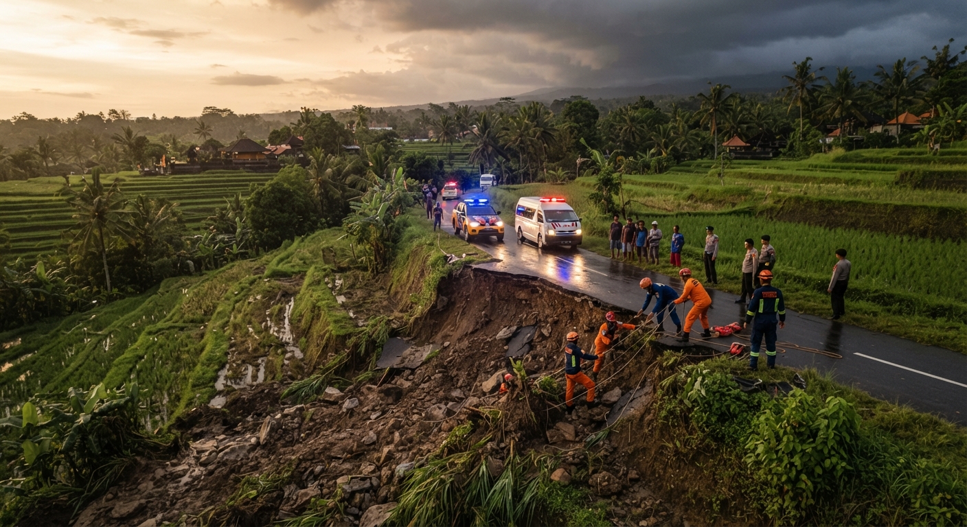 Bali Faces Increased Landslide Risks as Heavy Rains Persist